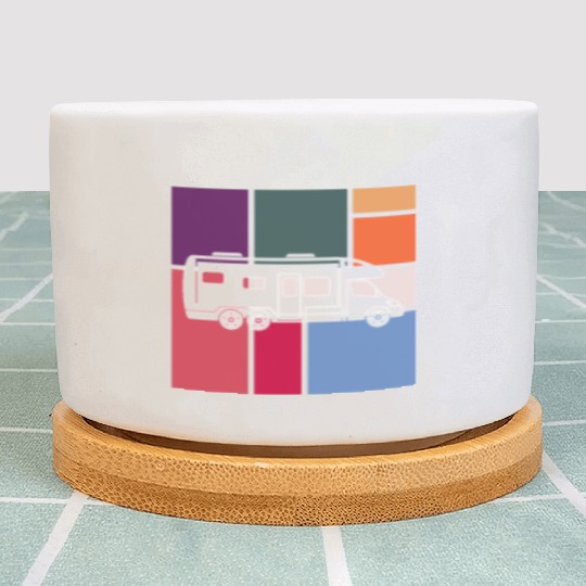 Vintage Camper – Retro Road Trip Plant Pots