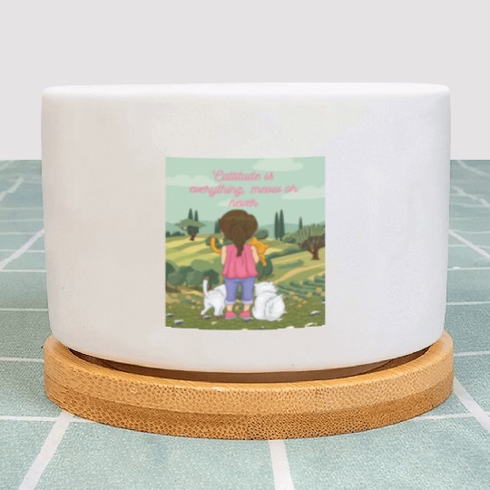 Cattitude is everything meow or never Plant Pots