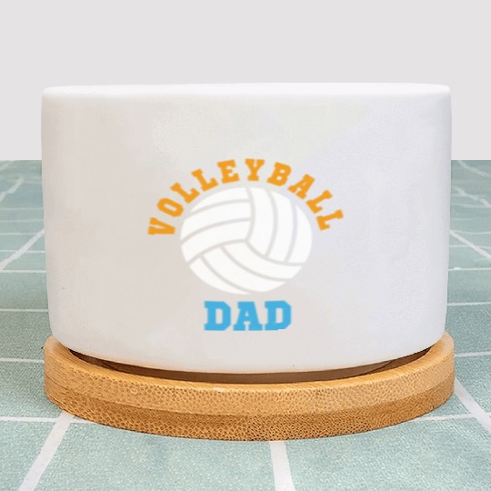 Vintage Volleyball Dad Plant Pots