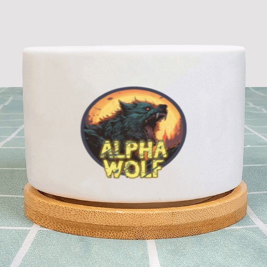 Alpha Wolf Plant Pots
