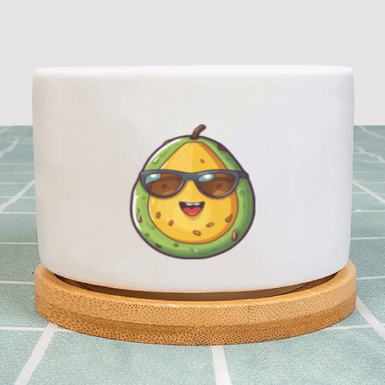 Kawaii Avocado Nerd: Healthy Intelligence Plant Pots