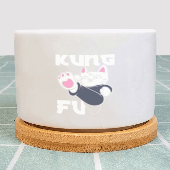 Kung Fu Cat Cat Mom Plant Pots