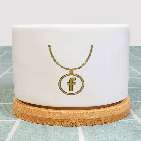 Facebook necklace Plant Pots