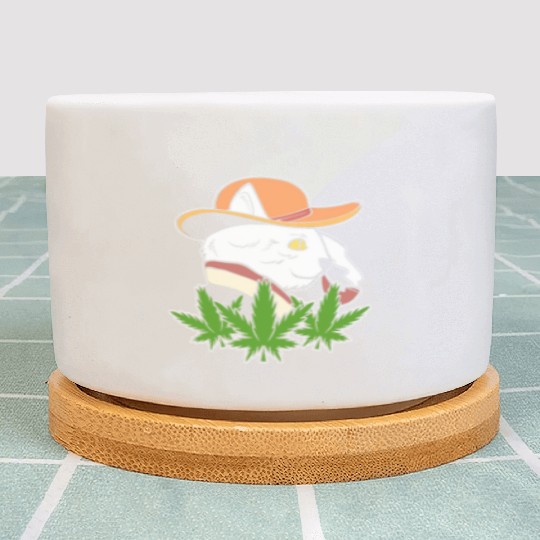 Cowboy Cat Rancher Gift Plant Pots