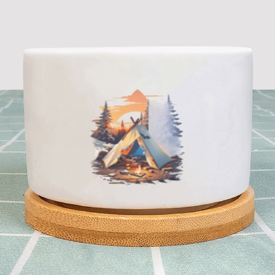 Ripped tent Unisex Plant Pots