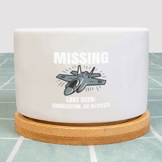 Missing F-35 War Plane Plant Pots