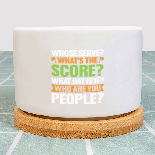 The Score Pickleball Lover Plant Pots