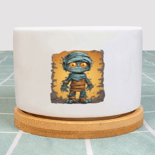 Halloween Spooky Cartoon Mummy Plant Pots