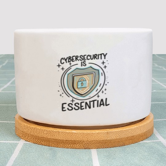 Cybersecurity is Essential Hacker Security Plant Pots