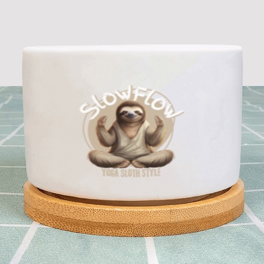Slow Flow: Yoga, Sloth Style Plant Pots