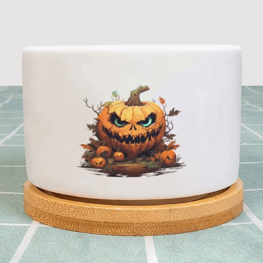 Halloween - Jack-O-Lantern Plant Pots