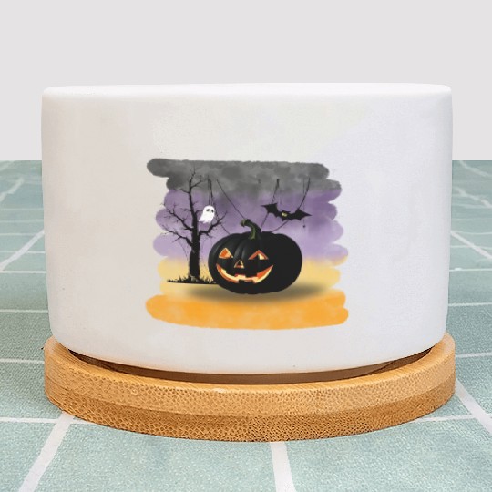 "The Midnight Pumpkin" Plant Pots