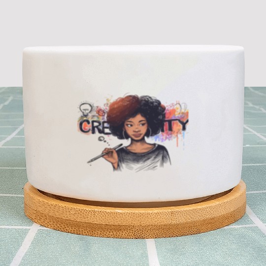 Creative Artist Portrait Plant Pots