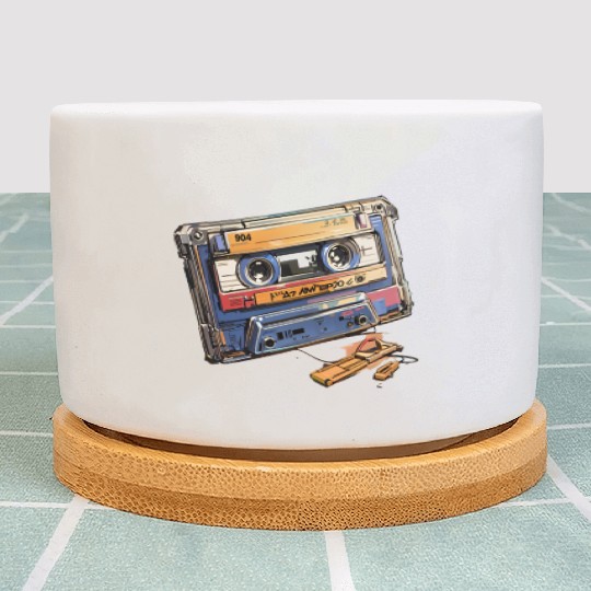 90s Nostalgia Cassette Plant Pots