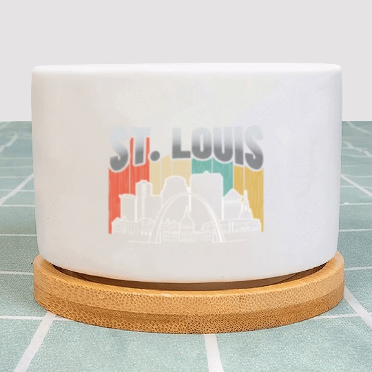 St. Louis Missouri Vintage Plant Pots
