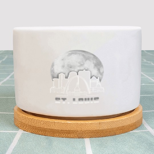 St. Louis Missouri Full Moon Plant Pots