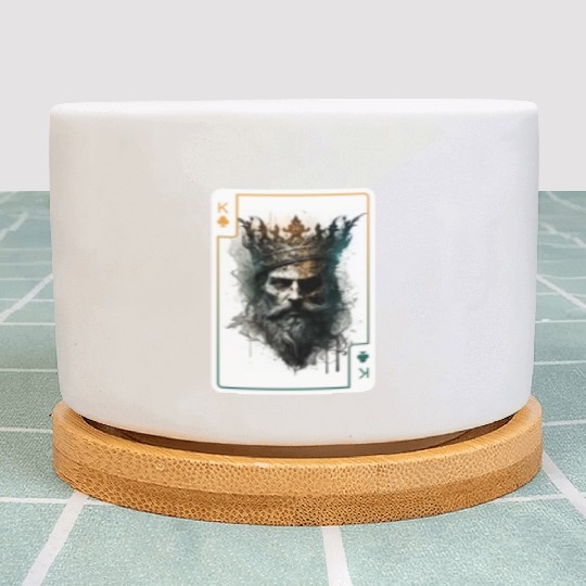 King Spades Halloween Creepy Gothic Poker Plant Pots