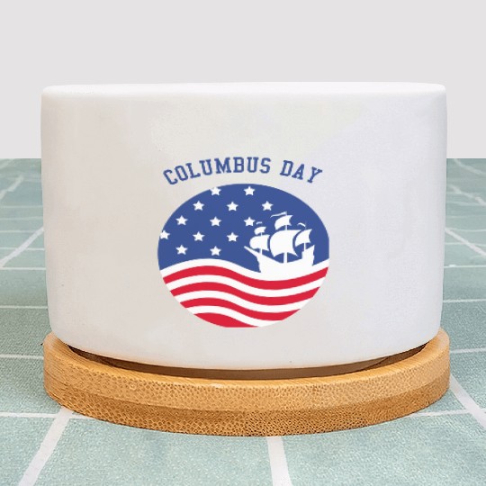 COLUMBUS DAY Plant Pots