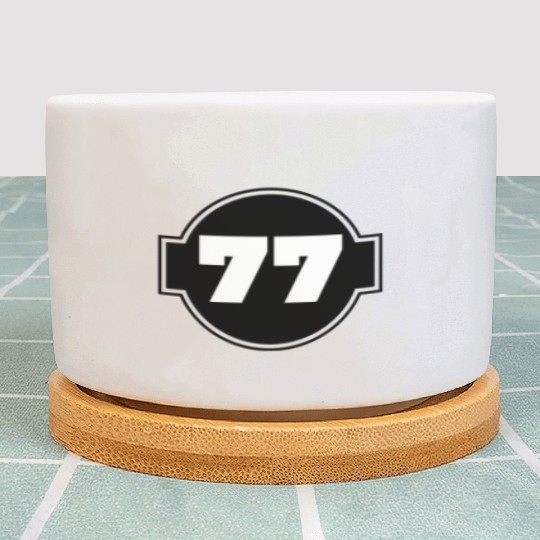 Congratulations 77 Years - Number Seventy-Seven Plant Pots