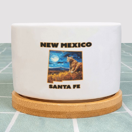 New Mexico - Cougar Plant Pots