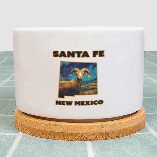 New Mexico - Big Horn Sheep Plant Pots