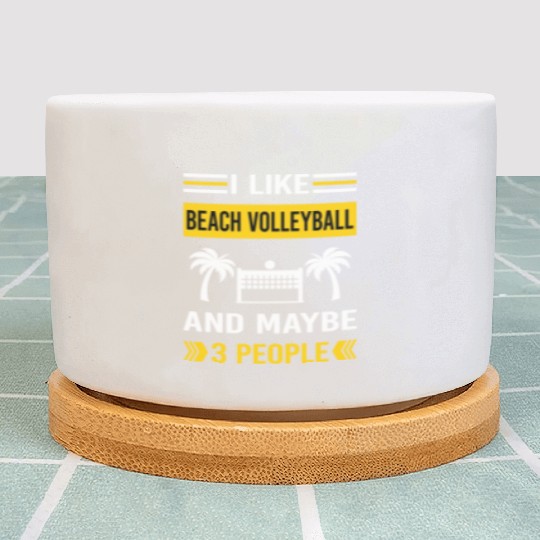 3 People Beach Volleyball Plant Pots