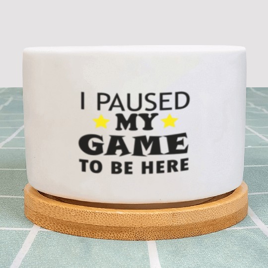 I Paused My Game to Be Here Plant Pots
