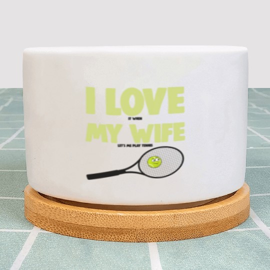 I love My Wife Plant Pots