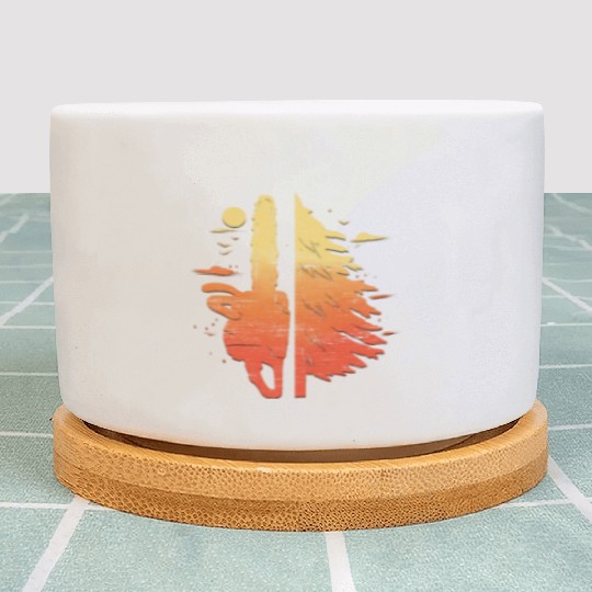 Lumberjack gift for woodworkers chainsaw wood Plant Pots