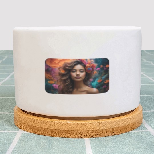 Enchanted Eco-Trip: Nature's Psychedelic Embrace Plant Pots