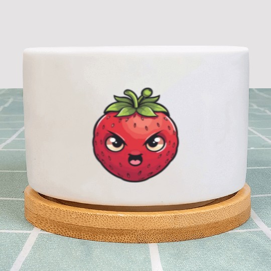 Bad Strawberry Summer Kawaii Gift Plant Pots