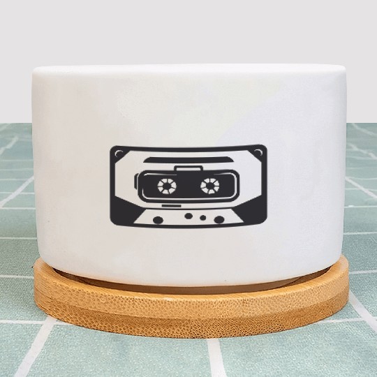Old Cassette Tape Plant Pots