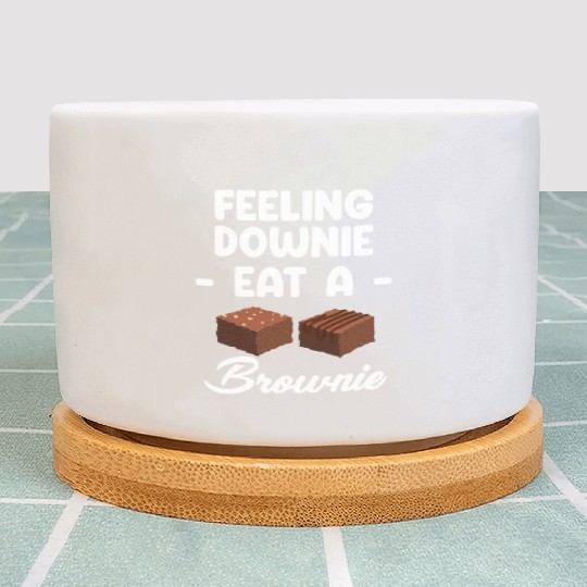 Feeling Downie Eat A Brownies Cookie Marshmallow Plant Pots