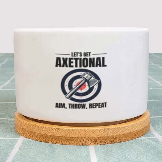 Axetional Axe Throwing Bullseye Aim Throw Repeat Plant Pots
