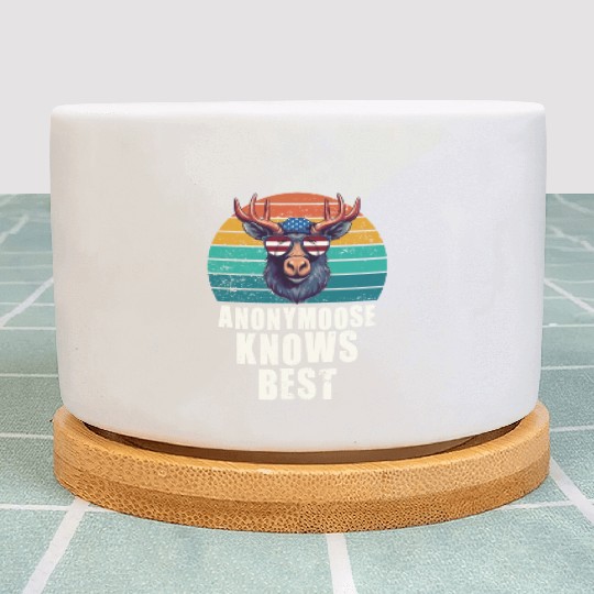 Anonymoose Knows Best Cool Moose Plant Pots