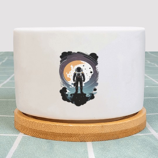 astronauts enter the space dimension Plant Pots