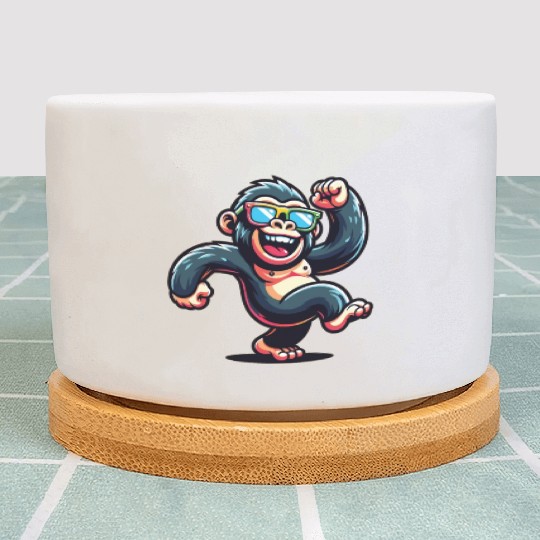 Gorilla With Sunglasses Plant Pots