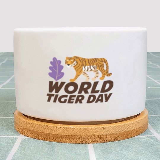 tiger lion Plant Pots