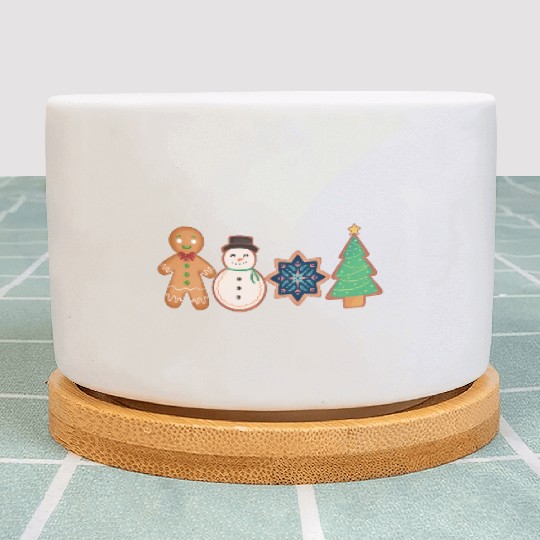 Christmas Gingerbread Cookie Plant Pots