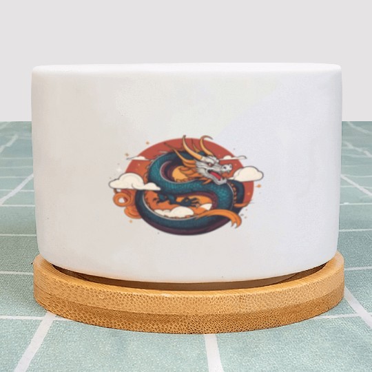 a traditional Chinese dragon Plant Pots