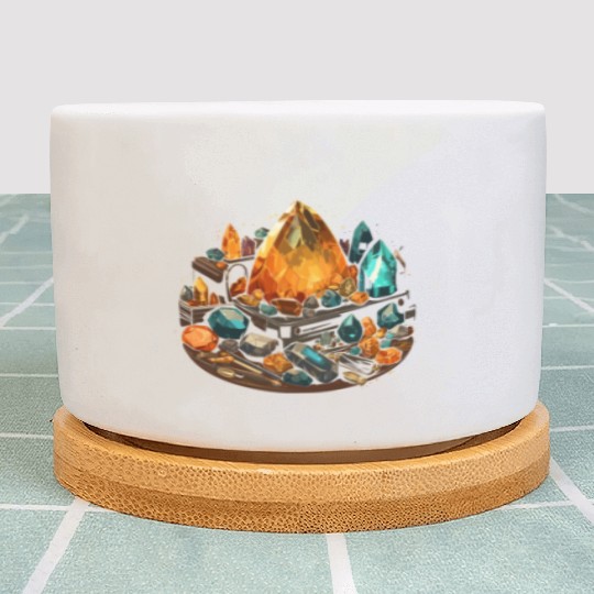 Lapidary Artist Gemstone Stone Collecting Stone Plant Pots