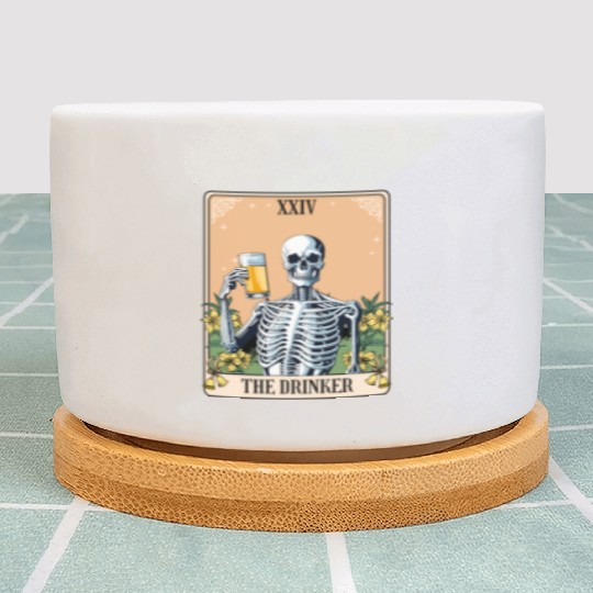 Funny Tarot Card Craft Beer Alcohol Plant Pots