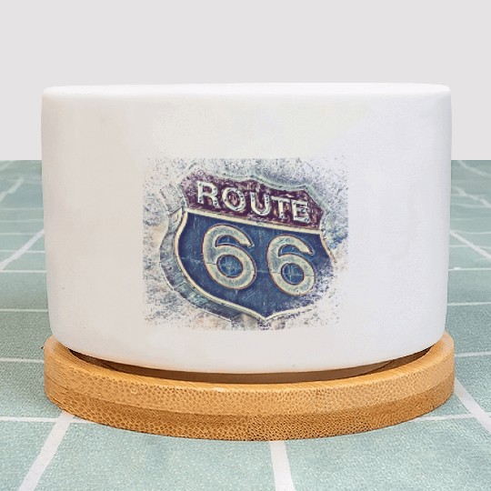 Route 66 Plant Pots