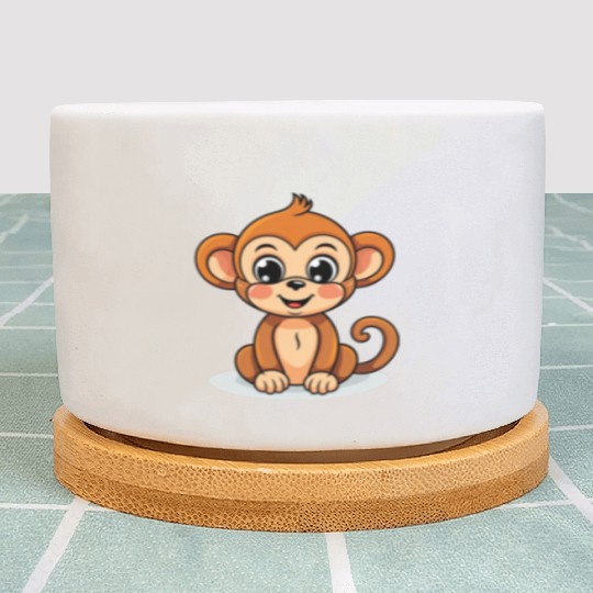 Cute Monkey for Kids for a Kid Plant Pots