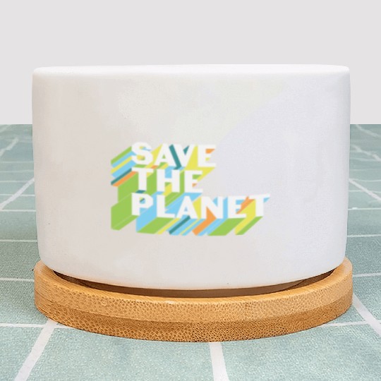 Happy Earth Day Save The Planet Plant Pots