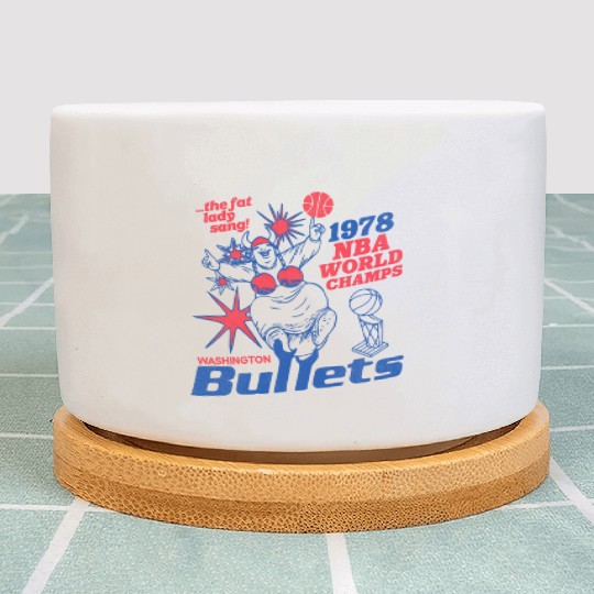 Defunct Washington Bullets 1978 World Champs Plant Pots