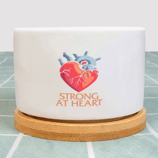 CHD Awareness Plant Pots, Strong At Heart Pumping Iron