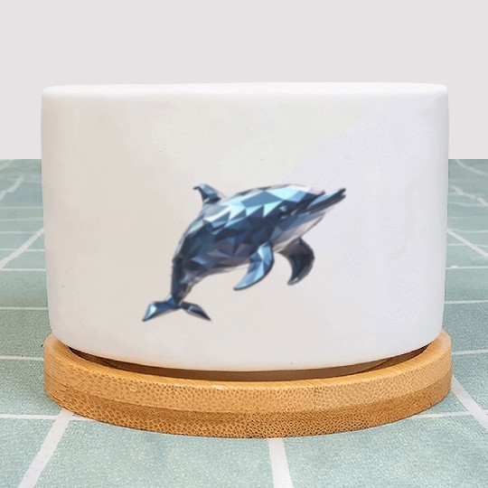 Geometric Style Dolphin Plant Pots