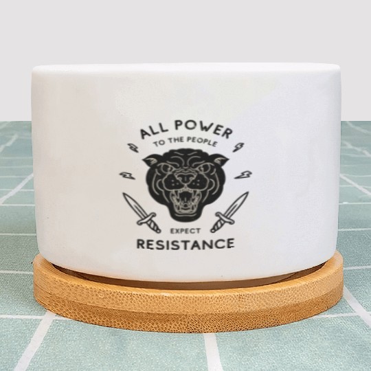Black Panther All Power to the People Expect Plant Pots