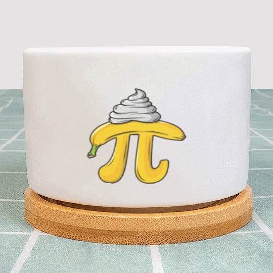Banana Cream Pie Funny Pi Day Math Equations Plant Pots
